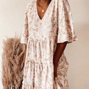 Bohemian floral Maxi dress